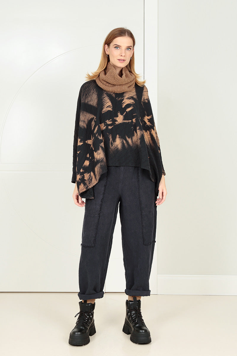 Boxy Tie-Dye Wavy Cotton Jumper 7