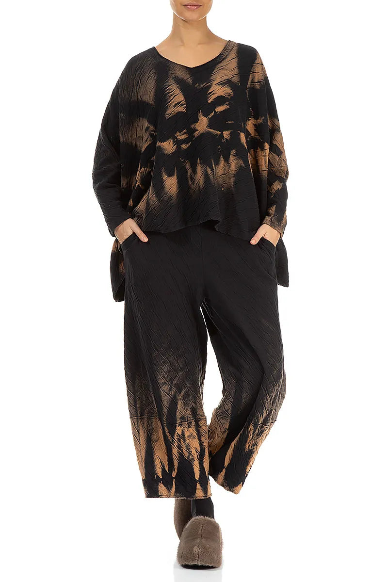 Boxy Tie-Dye Wavy Cotton Jumper 5