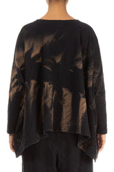 Boxy Tie-Dye Wavy Cotton Jumper 3