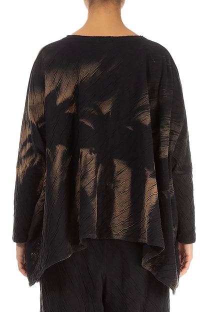 Boxy Tie-Dye Wavy Cotton Jumper 3