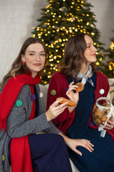 Bright Red Mulberry Silk Scarf 6