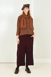 Brown Knitted Wool Beret 4