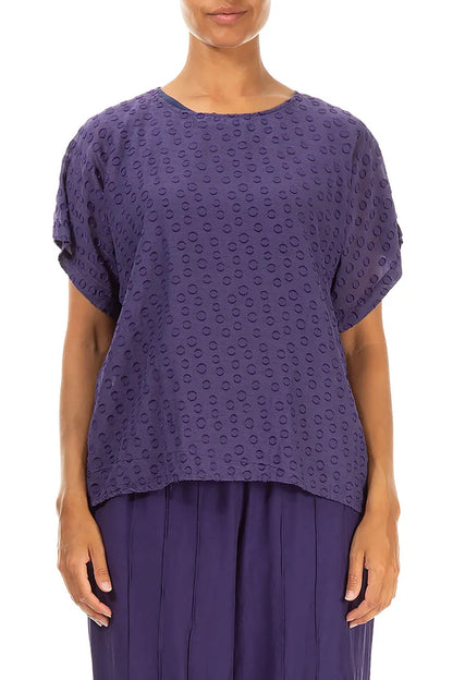 Bubbly Purple Silk Blouse 1