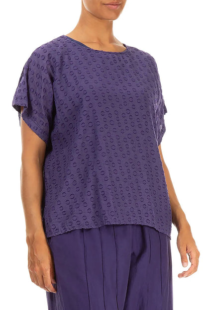 Bubbly Purple Silk Blouse 3