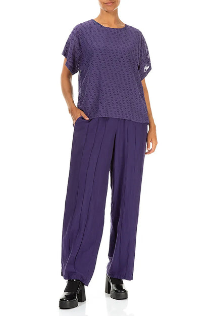 Bubbly Purple Silk Blouse 4