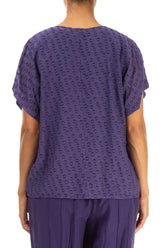 Bubbly Purple Silk Blouse 2