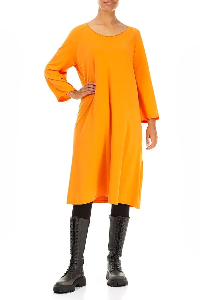 Burnt Orange Cotton Tunic Dress 4