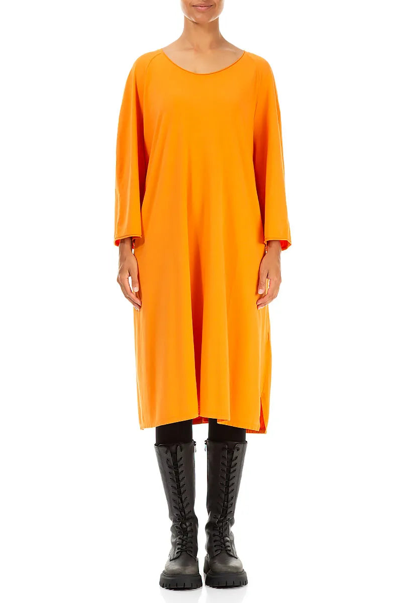 Burnt Orange Cotton Tunic Dress 1