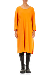 Burnt Orange Cotton Tunic Dress 1