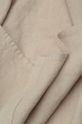 Buttoned Beige Linen Trousers 5