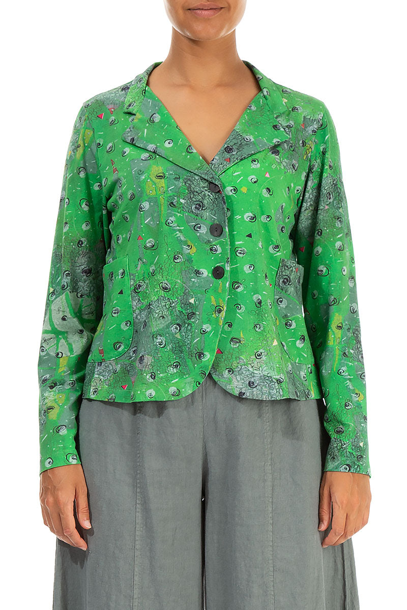 Buttoned Meadow Cotton Jacket