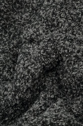 Buttoned Mélange Grey Alpaca Wool Cardigan 5