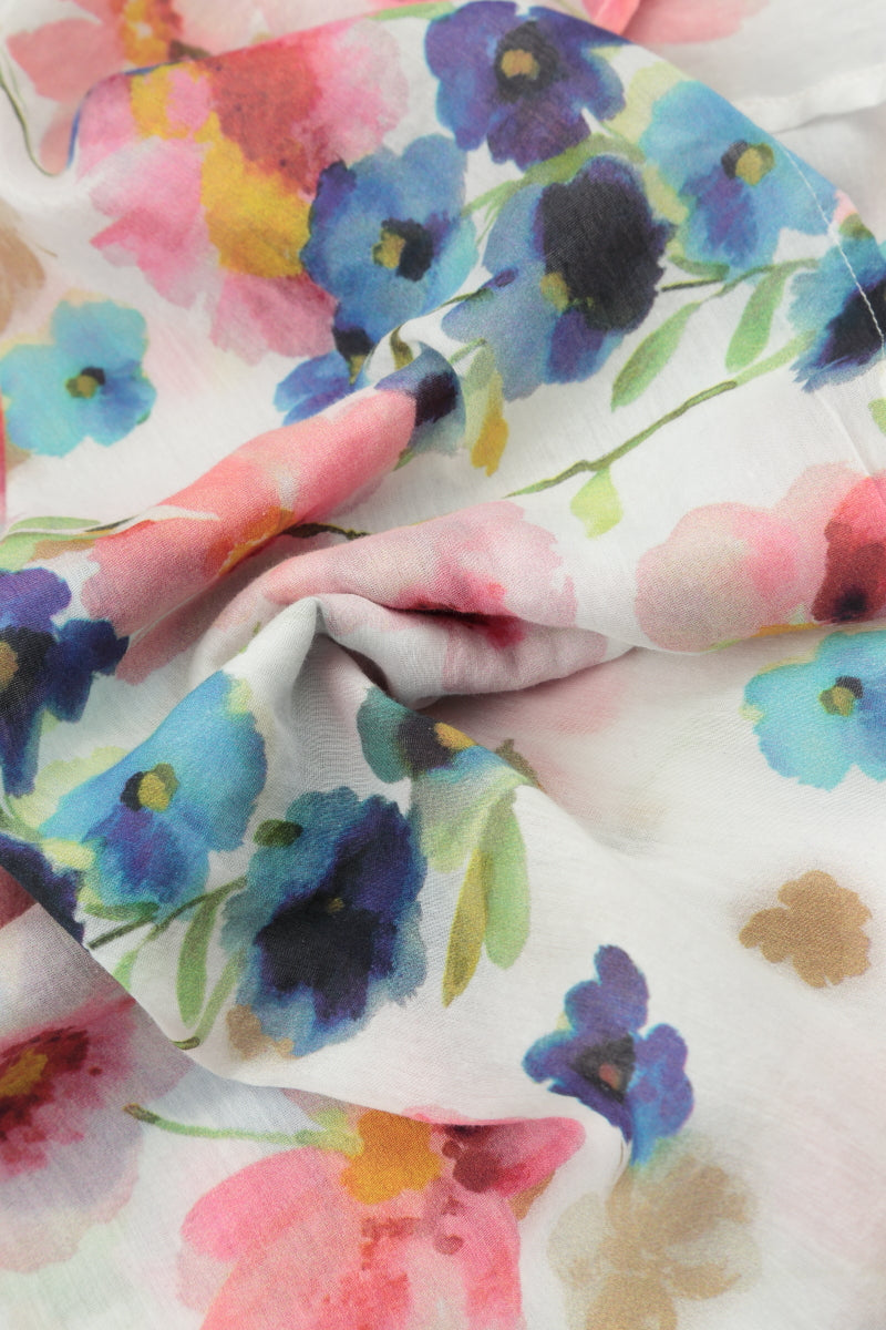 Buttoned Primrose Silk Cotton Dress