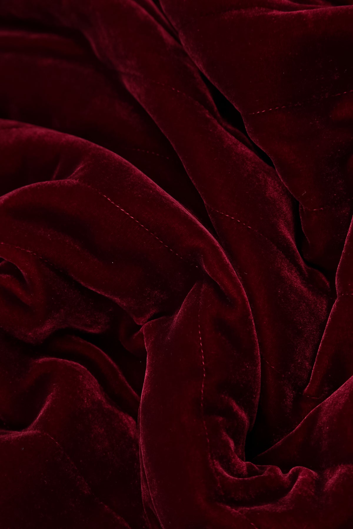 Buttoned Ruby Silk Velvet Jacket 6