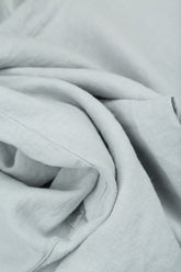 Buttoned Silver Grey Linen Dress 5