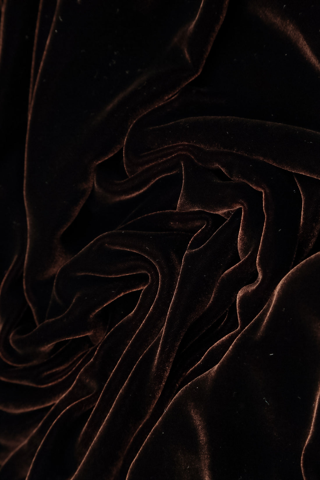 Buttoned Truffle Brown Silk Velvet Jacket 5
