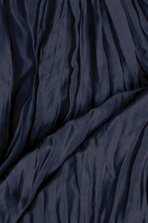 Royal Blue Crumpled Silk Bamboo Skirt 4