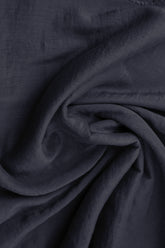 Cap Sleeves Graphite Blue Silk Cotton Blouse 5