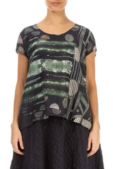 Cap Sleeves Moonlight Silk Cotton Blouse 1