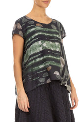 Cap Sleeves Moonlight Silk Cotton Blouse 3