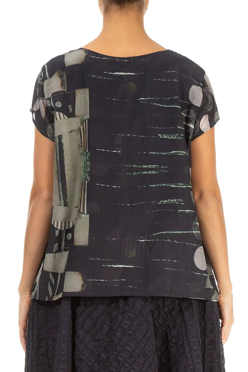 Cap Sleeves Moonlight Silk Cotton Blouse 2