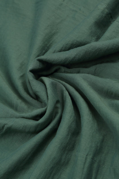 Cap Sleeves Sage Silk Cotton Blouse 5