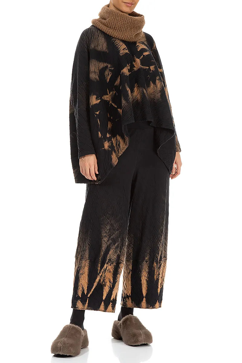 Caramel Knitted Wool Infinity Scarf 2