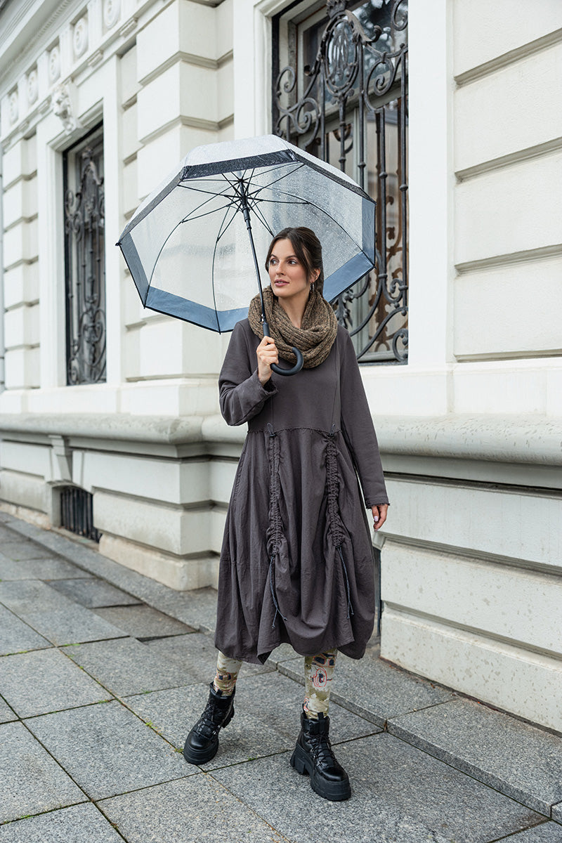 Caramel Mélange Wool Infinity Scarf 5