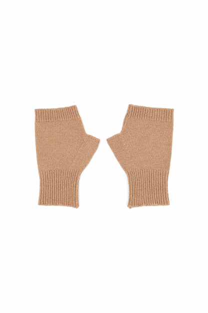 Caramel Soft Wool Arm Warmers 4