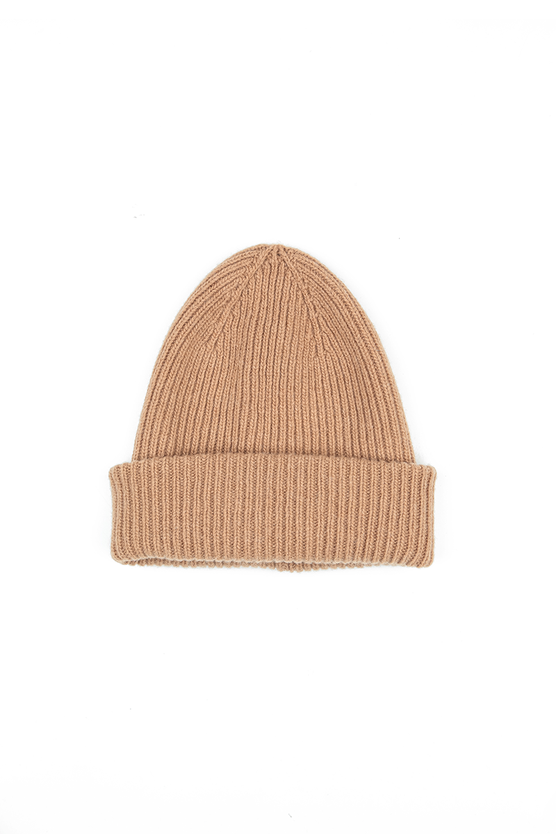 Caramel Soft Wool Beanie Hat 4