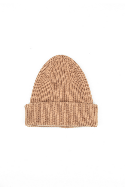 Caramel Soft Wool Beanie Hat 4