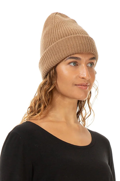 Caramel Soft Wool Beanie Hat 2