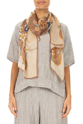 Carriage Chain Silk Scarf 1