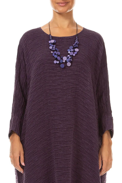 Cascade Deep Plum Necklace