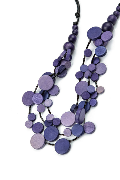 Cascade Deep Plum Necklace