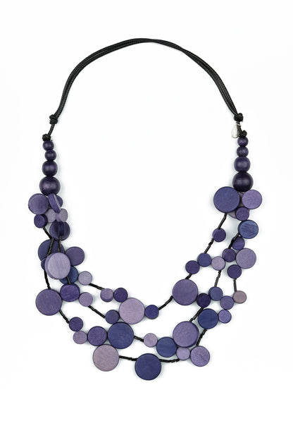 Cascade Deep Plum Necklace