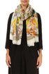 Celestial Bloom Cashmere Silk Scarf 1