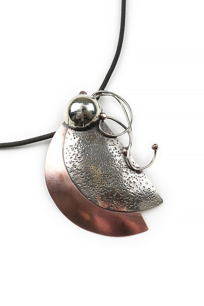 Celestial Orbit Metal Pendant Necklace