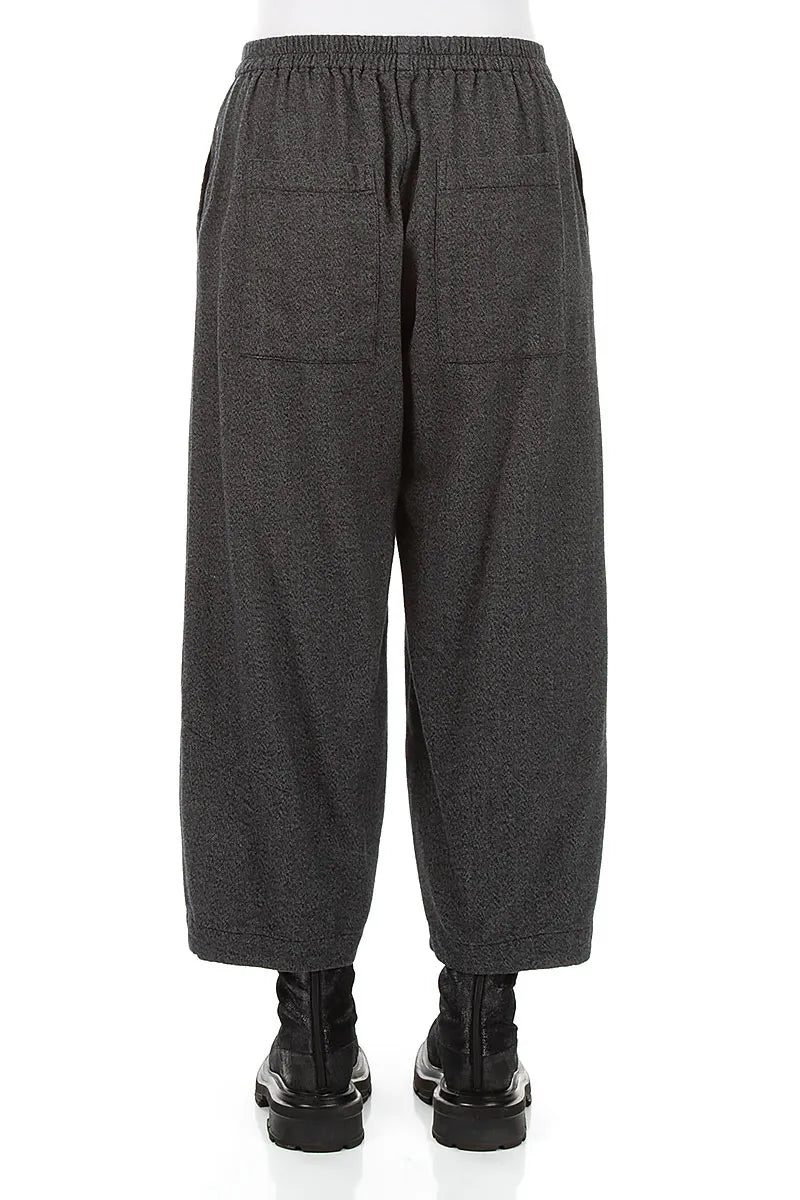 Charcoal Wool Trousers 2