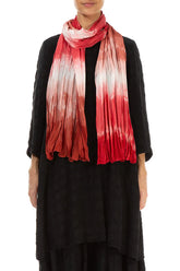 Cherry Ombré Pure Silk Scarf 1