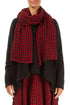 Red Check Linen Scarf 1