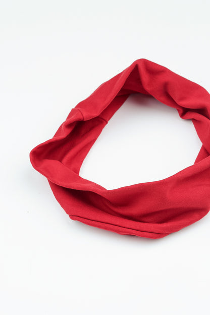 Cherry Red Cotton Headband 3