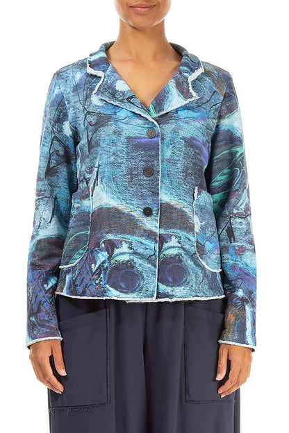 Collar Blue Reverie Cotton Jacket 1