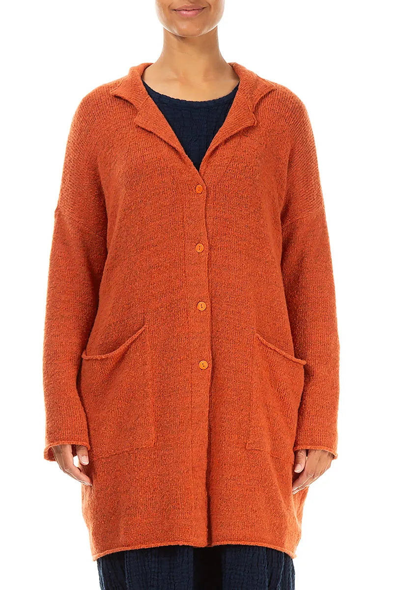 Collar Ember Wool Cardigan 2