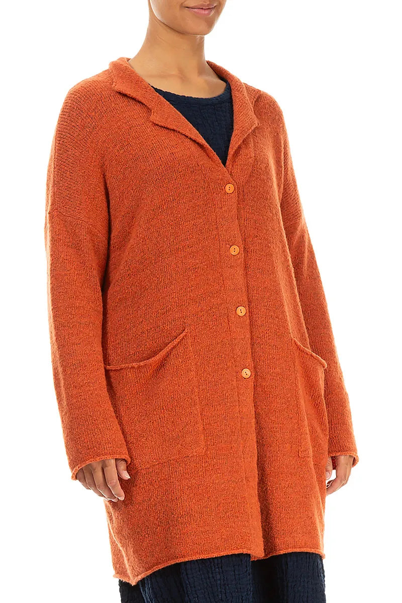 Collar Ember Wool Cardigan 4