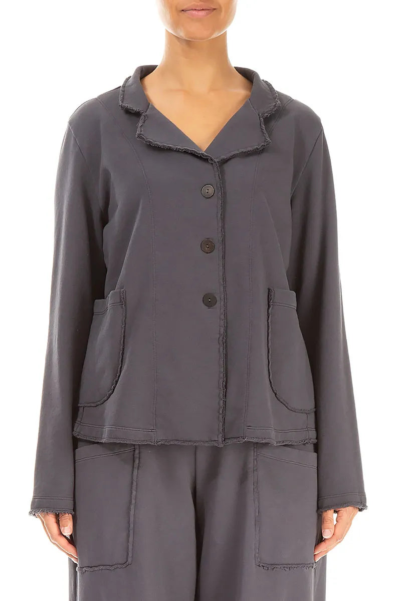 Collar Graphite Cotton Jacket 1