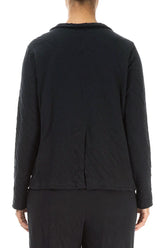 Collar Grey Wavy Cotton Jacket 2