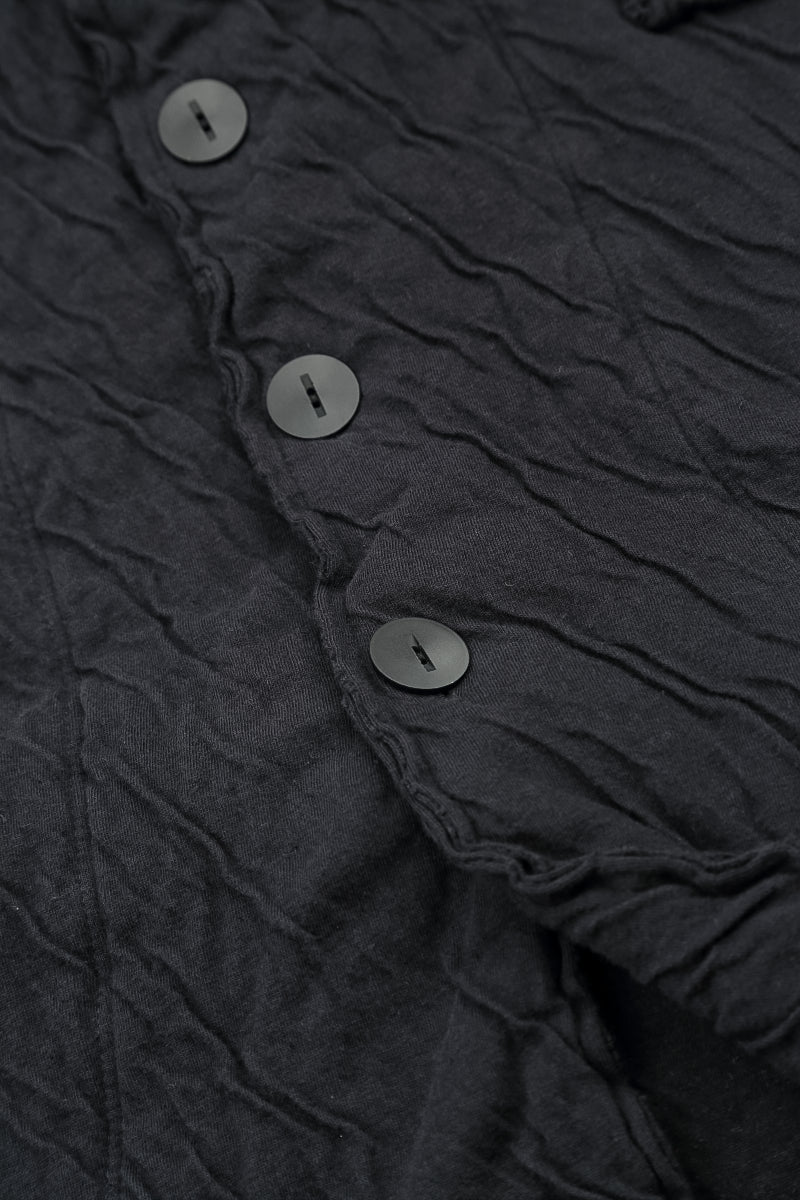 Collar Grey Wavy Cotton Jacket 5