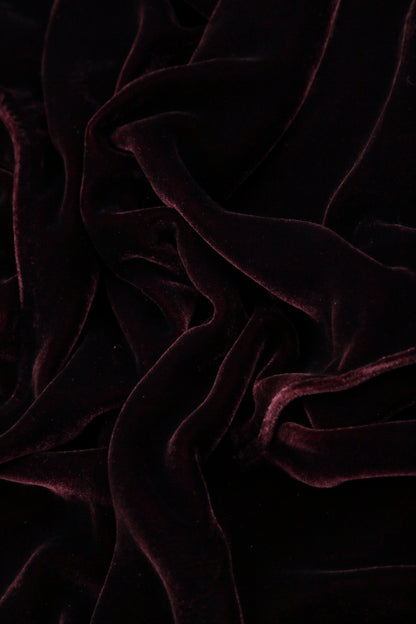 Collar Merlot Silk Velvet Jacket