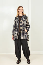 Collar Moonlight Ornamented Silk Cotton Jacket 5